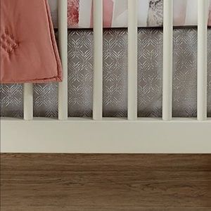 NEW Pottery Barn Kids Metallic Crib Skirt